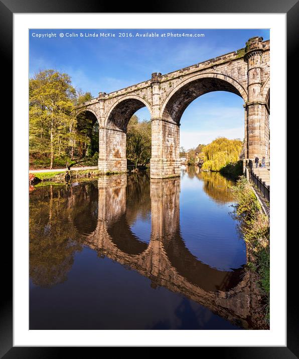 Knaresborough Viaduct, North Yorkshire Framed Mounted Print by Colin & Linda McKie