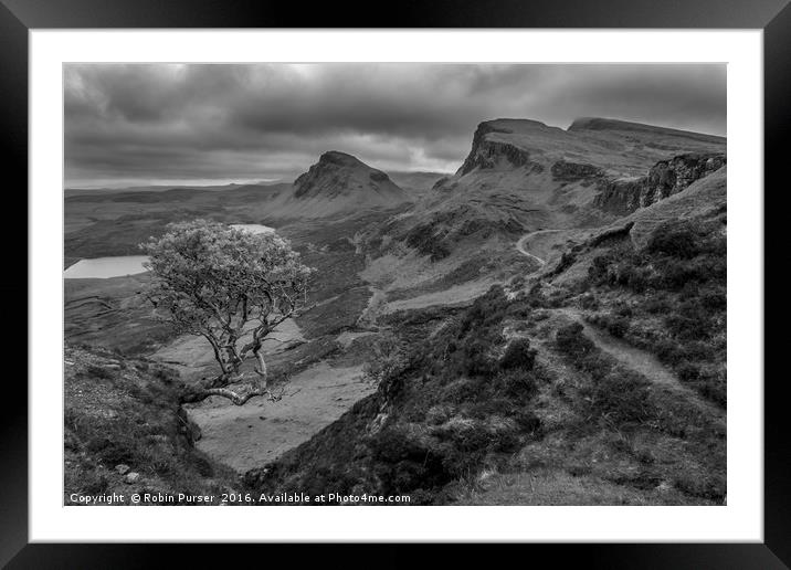 View from the Quiraing, Meall na Suiramach Framed Mounted Print by Robin Purser