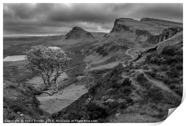 View from the Quiraing, Meall na Suiramach Print by Robin Purser