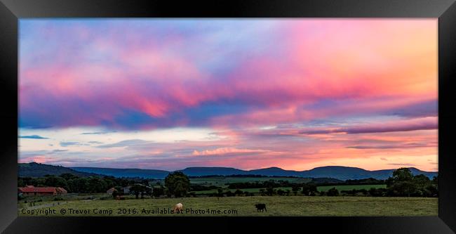 Clouds on the Way Framed Print by Trevor Camp