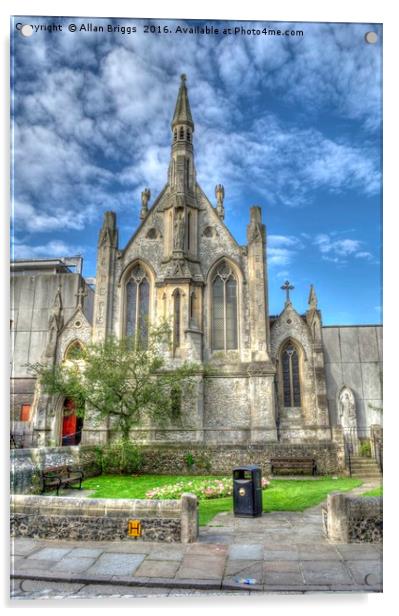 St Thomas R C Church in Canterbury Acrylic by Allan Briggs