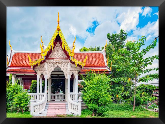 Phetchaburi Temple Framed Print by Antony McAulay