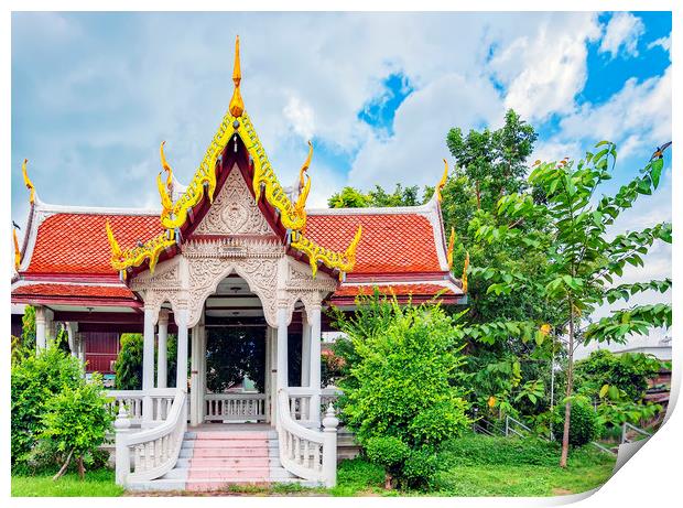 Phetchaburi Temple Print by Antony McAulay