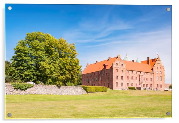 Skarhult Castle Acrylic by Antony McAulay