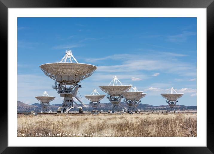 Very Large Array Framed Mounted Print by Susan Leonard