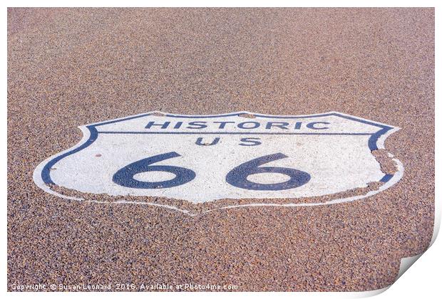 Route 66 Print by Susan Leonard