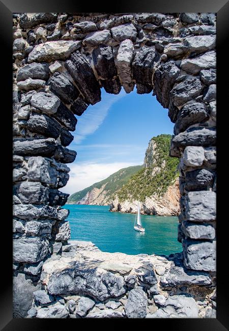 Byron's Grotto Framed Print by Claire Castelli