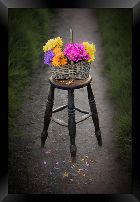 Basket of Flowers Framed Print by Svetlana Sewell