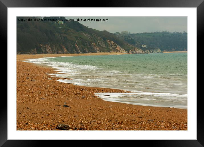 GIVE ME SEA Framed Mounted Print by andrew saxton