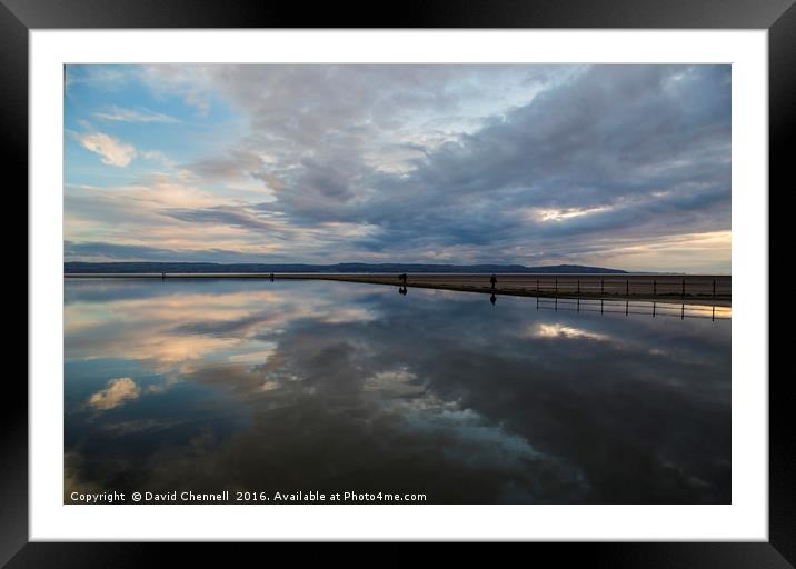 West Kirby Marine Lake    Framed Mounted Print by David Chennell