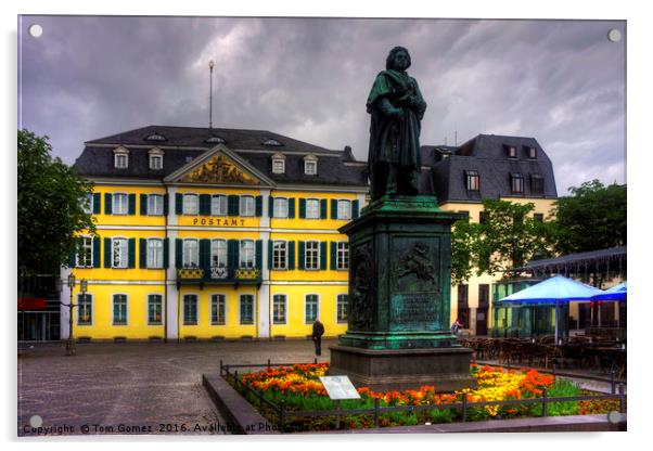 Central Post Office and Beethoven Memorial in Bonn Acrylic by Tom Gomez