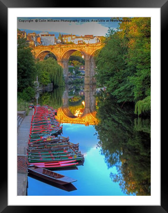 Knaresborough The Golden Hour Framed Mounted Print by Colin Williams Photography