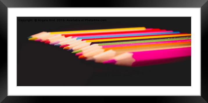 Colours. Framed Mounted Print by Angela Aird