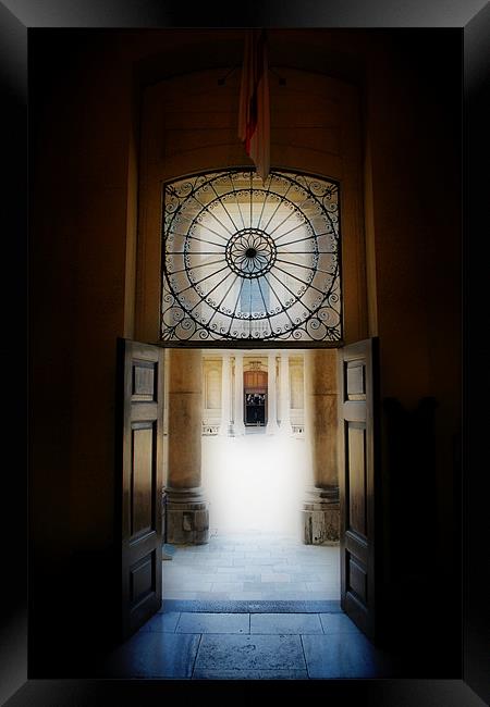 Chapel Doorway Framed Print by Karen Martin