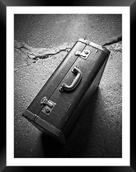 Suitcase Framed Mounted Print by Jean-François Dupuis