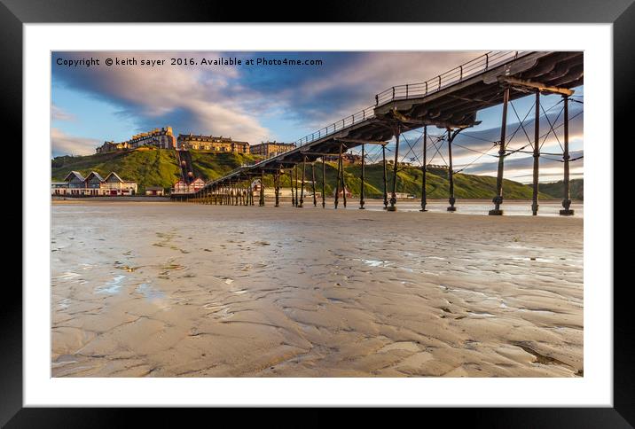 Saltburn in the evening light Framed Mounted Print by keith sayer