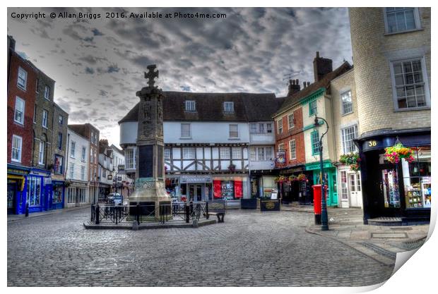 The Butter Market, Canterbury Print by Allan Briggs