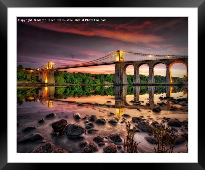 Gateway to Anglesey, The Menai Bridge Framed Mounted Print by K7 Photography
