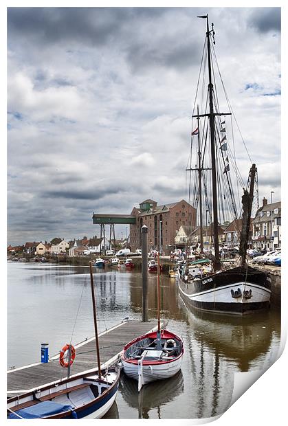 Wells Quayside Print by Stephen Mole