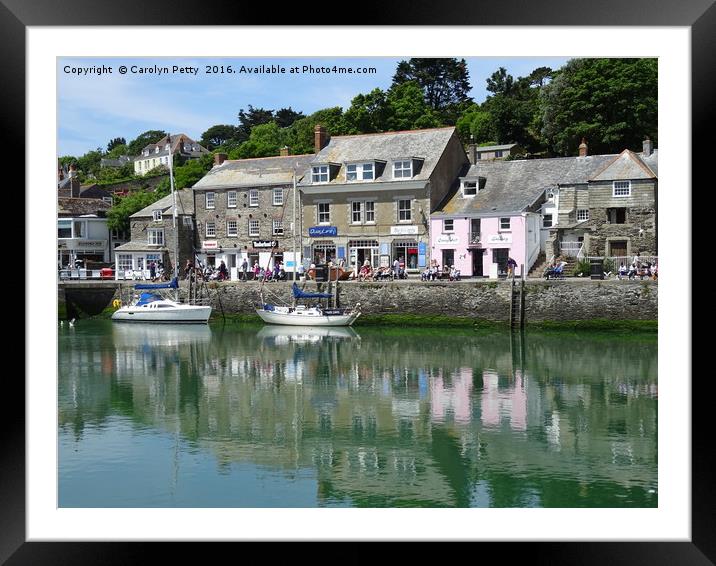 Padstow Framed Mounted Print by Carolyn Petty