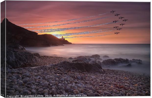 The Red Arrows Canvas Print by Leighton Collins