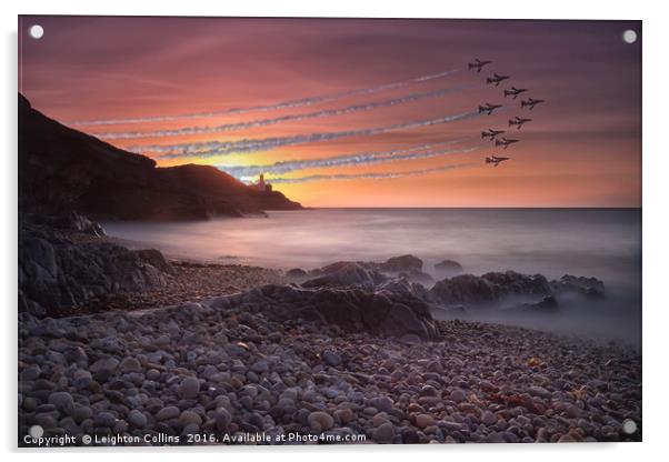 The Red Arrows Acrylic by Leighton Collins