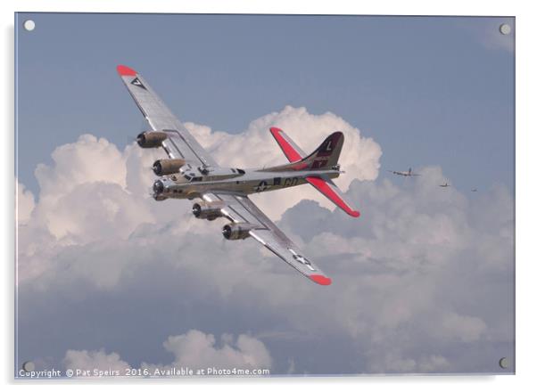 B17 - The Last lap Acrylic by Pat Speirs