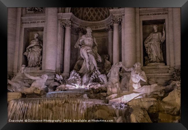 Trevi Fountain Framed Print by Distortion Photography