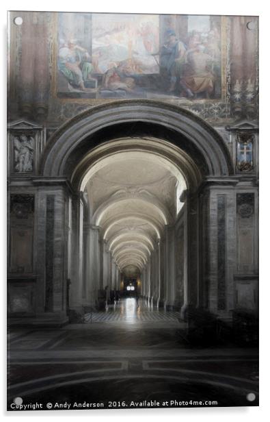 Rome Basilica - San Giovani in Laterano Acrylic by Andy Anderson