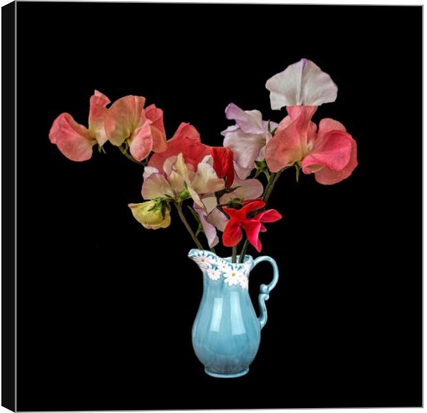 Sweet Peas Canvas Print by Henry Horton