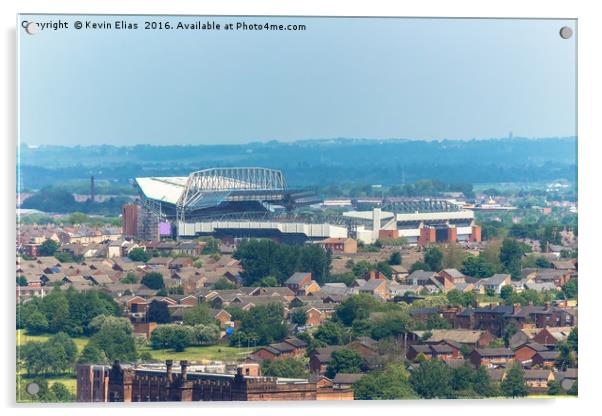 Anfield football stadium  Acrylic by Kevin Elias