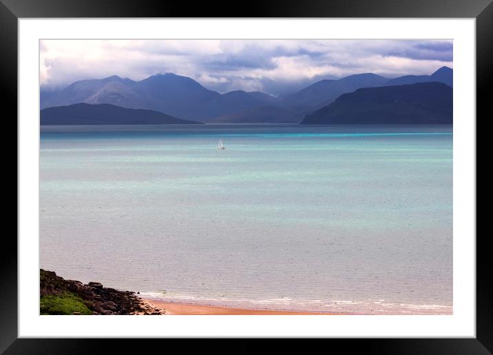 Isle of Skye from Applecross Peninsula Framed Mounted Print by Derek Beattie