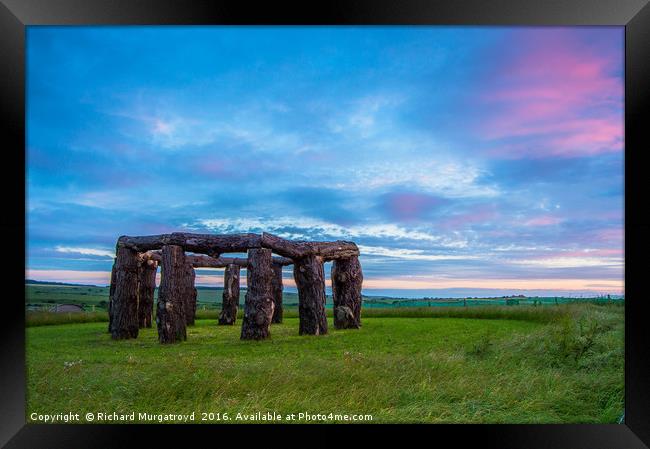 Sunrise at Woodhenge Framed Print by Richard Murgatroyd