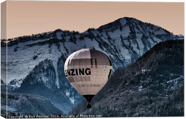 Spirit Of The Mountains Canvas Print by Rick Penrose