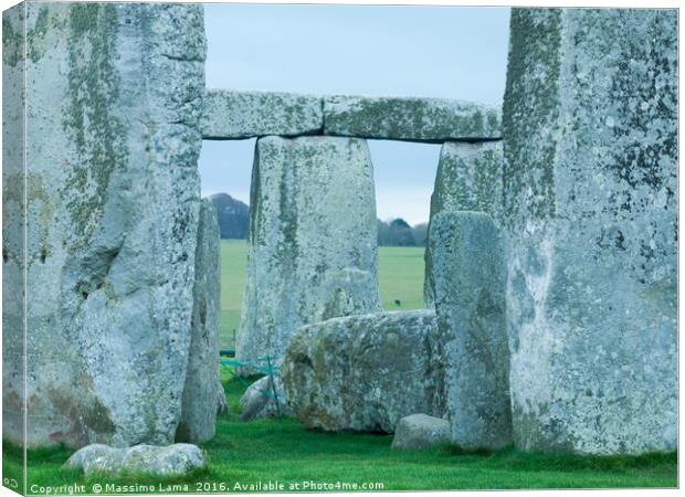 Stonhenge, site in England Canvas Print by Massimo Lama