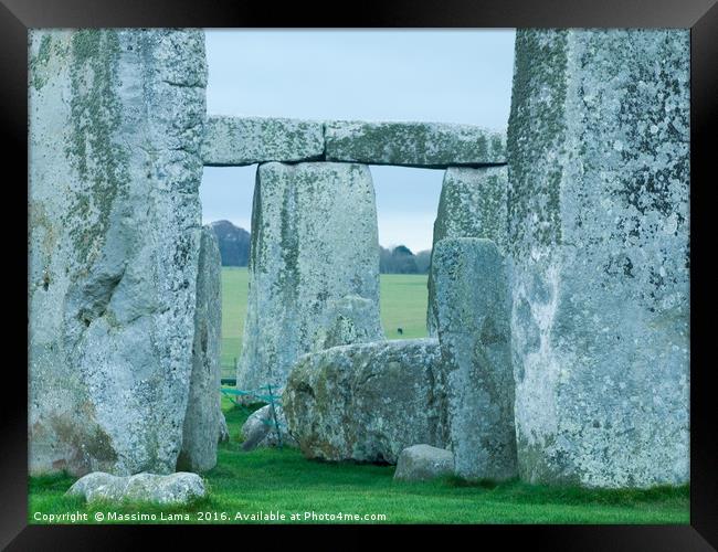 Stonhenge, site in England Framed Print by Massimo Lama