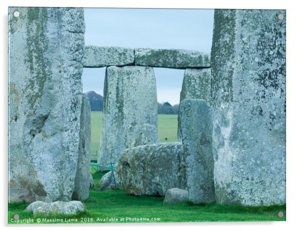 Stonhenge, site in England Acrylic by Massimo Lama