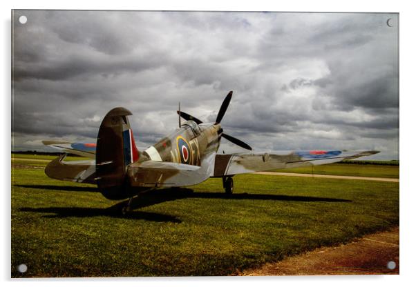 Resting Spitfire Acrylic by Paul Holman Photography