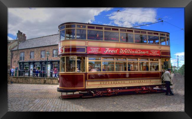 The  Sunderland Tram Framed Print by Irene Burdell