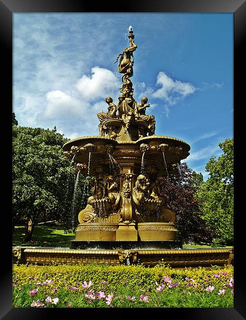 The Ross Fountain In Edinburgh, Scotland. Framed Print by Aj’s Images