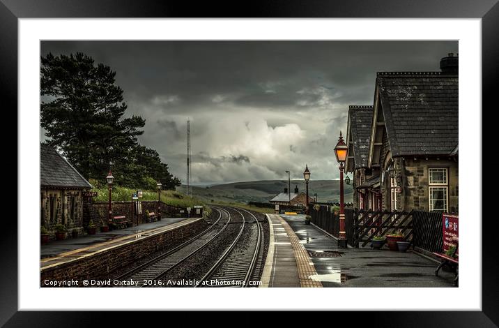 Dent Station - highest station in England Framed Mounted Print by David Oxtaby  ARPS