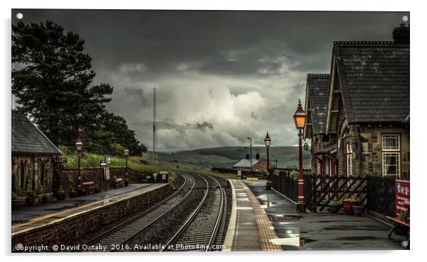 Dent Station - highest station in England Acrylic by David Oxtaby  ARPS
