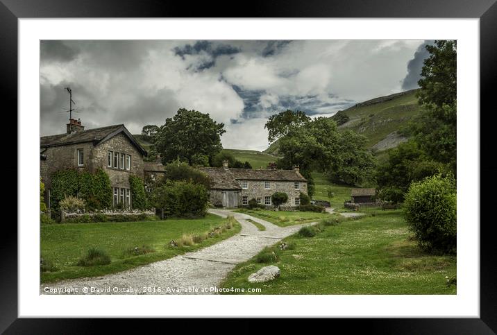 Coniston village in the Yorkshire Dales Framed Mounted Print by David Oxtaby  ARPS