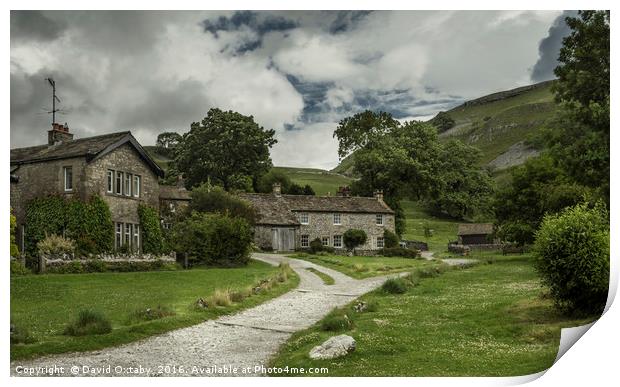 Coniston village in the Yorkshire Dales Print by David Oxtaby  ARPS