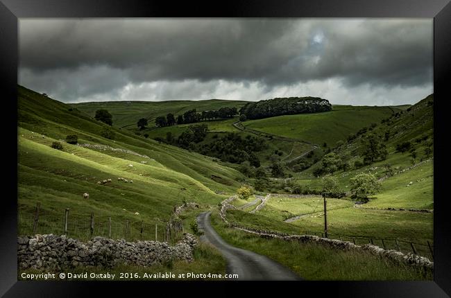 Heading out of Kettlewell Framed Print by David Oxtaby  ARPS