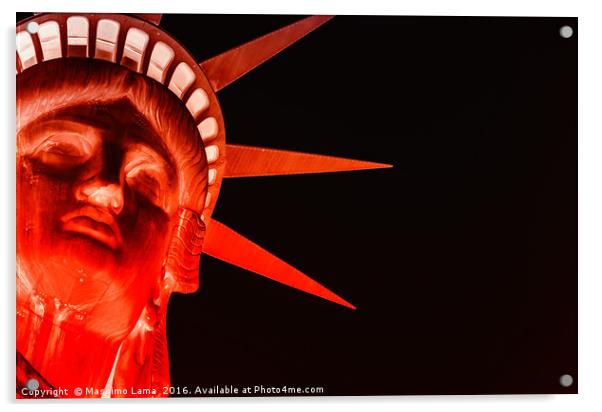 Statue of liberty Acrylic by Massimo Lama