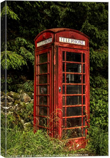 Old red telephone box Canvas Print by David Oxtaby  ARPS