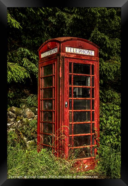 Old red telephone box Framed Print by David Oxtaby  ARPS