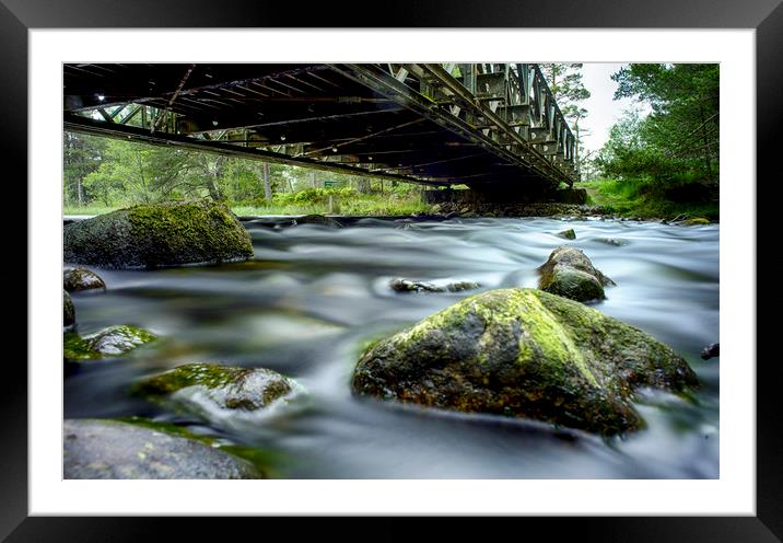 Under the Bridge Framed Mounted Print by Alan Simpson