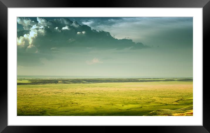 Dramatic Clouds and the Lost Valley  Framed Mounted Print by John Williams